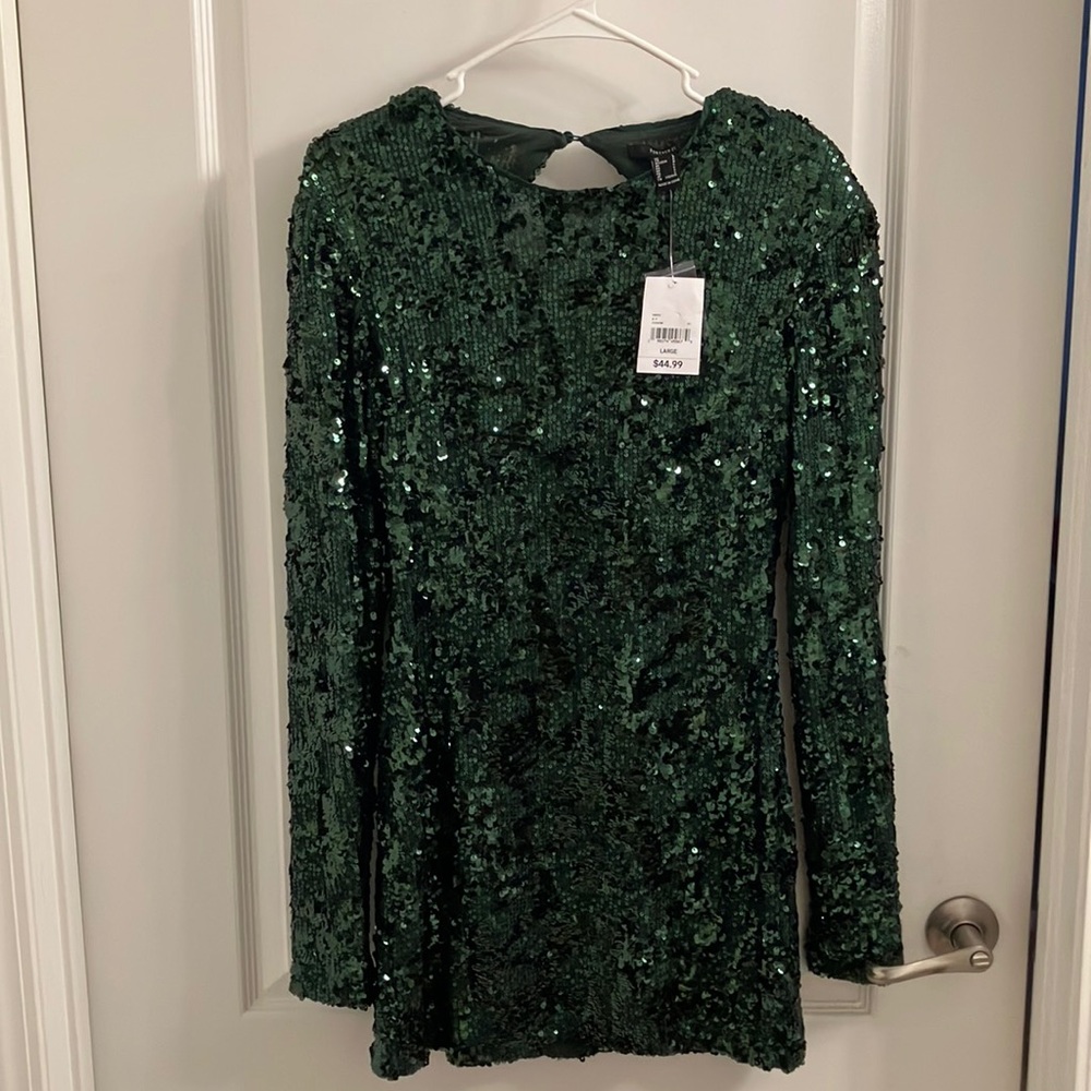 Forever 21 Emerald Sequin Top